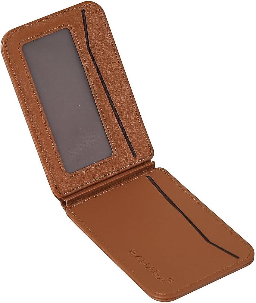 ZERODAMAGE SAHARA CASE SaharaCase Venture Series Wallet for iPhone, Compatible with MagSafe, Doubles as a Kickstand, Precision-Cut Slots (Brown)
