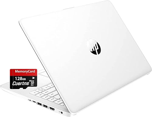 HP Stream - Laptop HD delgada y ligera de 14 pulgadas, Intel Celeron N4120, 16 GB de RAM, 64 GB de almacenamiento eMMC, batería de larga duración,