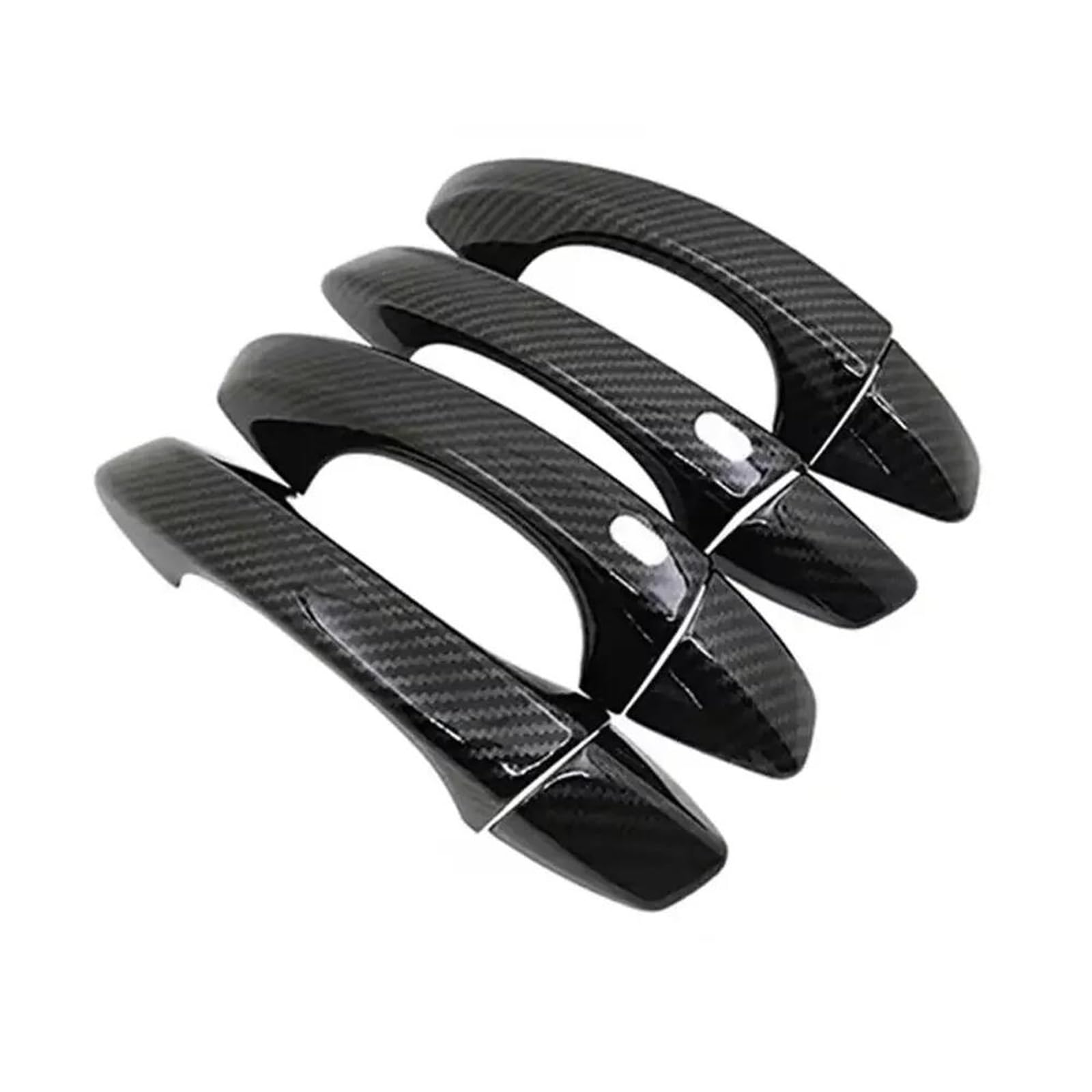 Youzka Type E For Vw For Golf 7 Mk7 .5 2014-2019 Car Sticker Carbon Chrome Black Silver Exterior Door Handle Moulding Cover Trim(Type E)