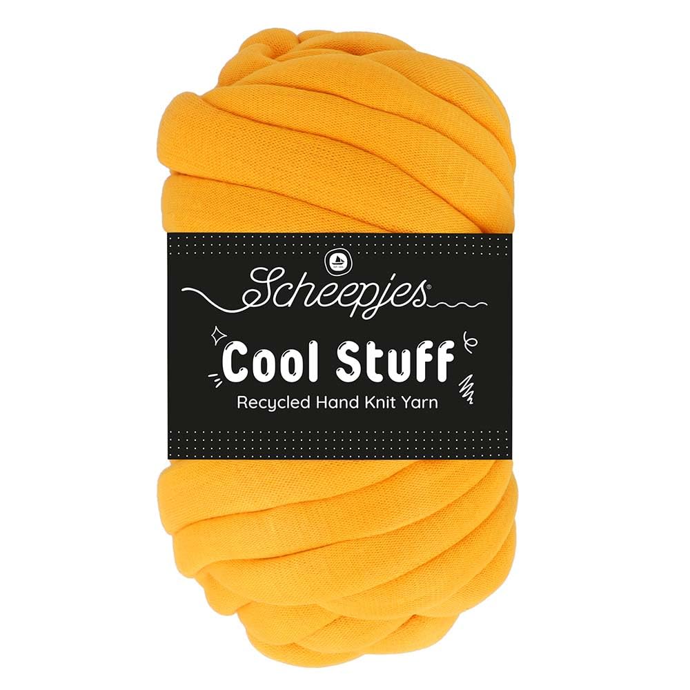 Laine lourde Scheepjes Cool Stuff Jumbo 502 Sunshine Flow pour décoration moderne d'intérieur