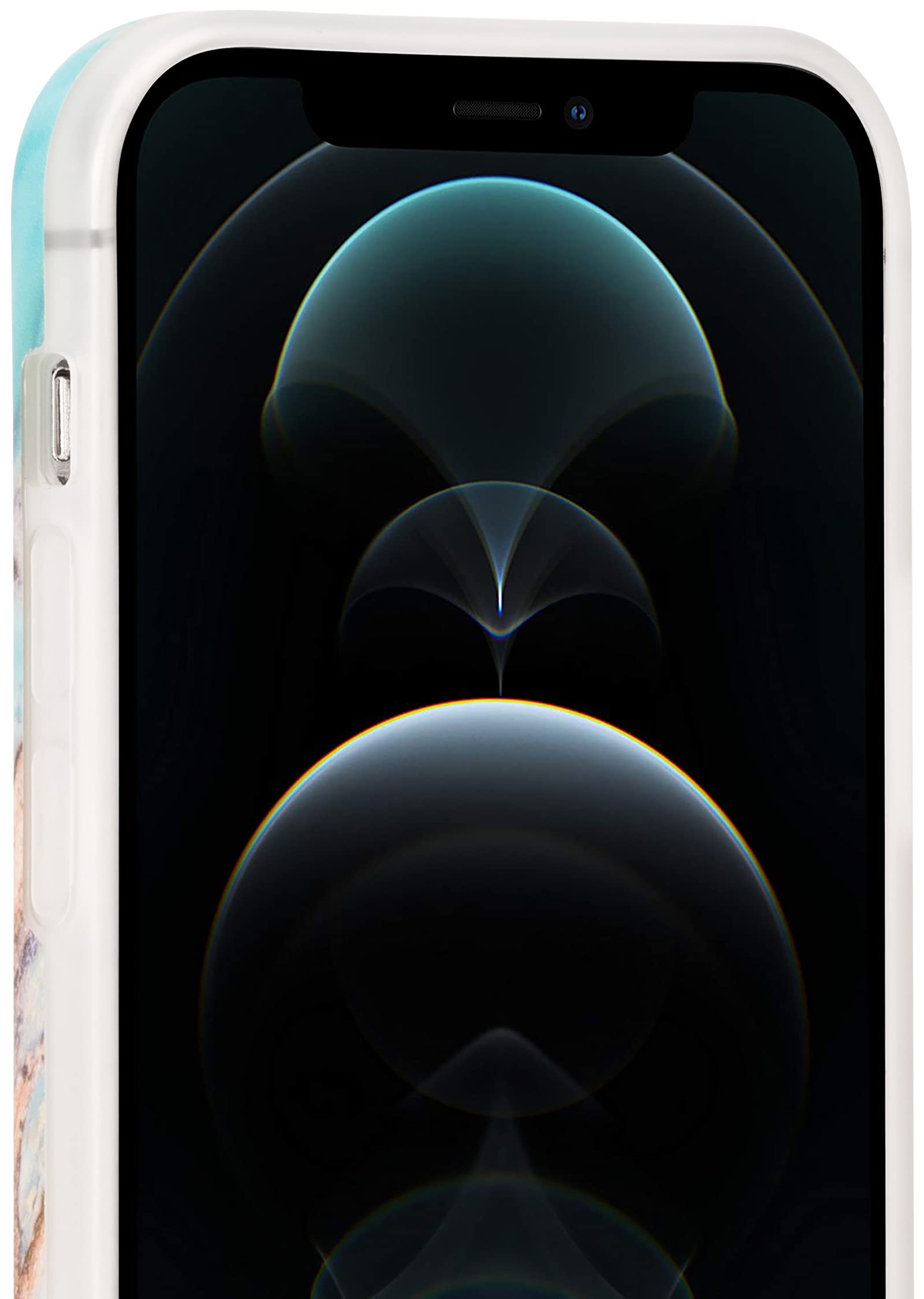 Amazon.co.jp: ブルーシリコンエポキシ樹脂デザインケース iPhone 12
