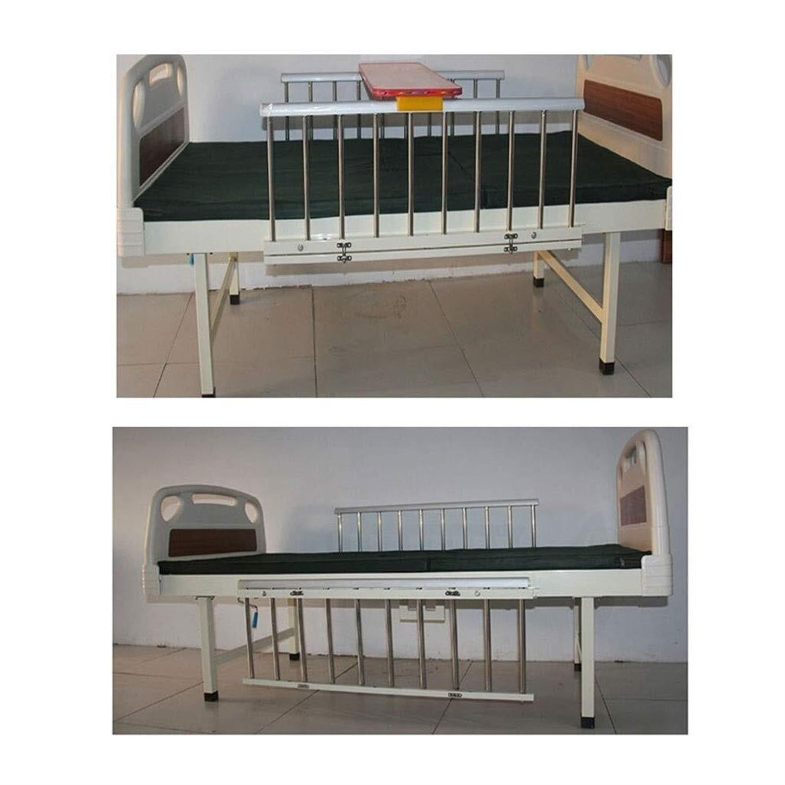 Barandillas de Cama para Personas Mayores, Barandilla de Seguridad for Cama Plegable for Adultos con Protector Lateral con asa Auxiliar