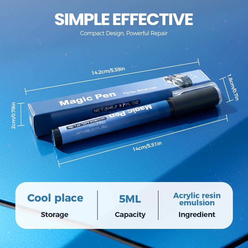Magic Car Scratch Remover Pen, 2026 New Car Paint Repair Pen, Portable Auto Scratch Remover for Garage and Home Use, Universal Car Touch Up Pen for Drivers (1) — view 5