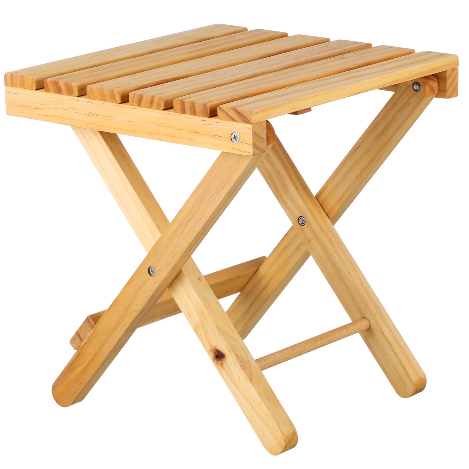 Table pliante en bois carrée et compacte pour jardin et camping