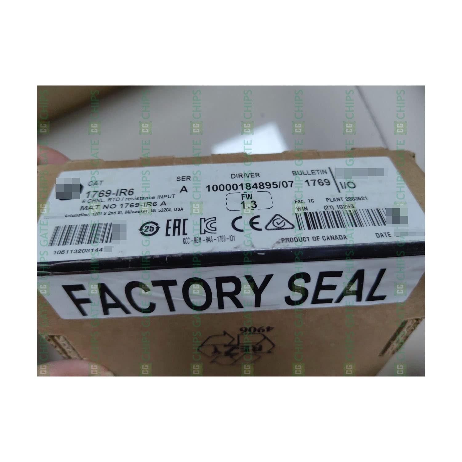 New Factory Sealed 1769-IR6 SER A RTD Module 1769IR6