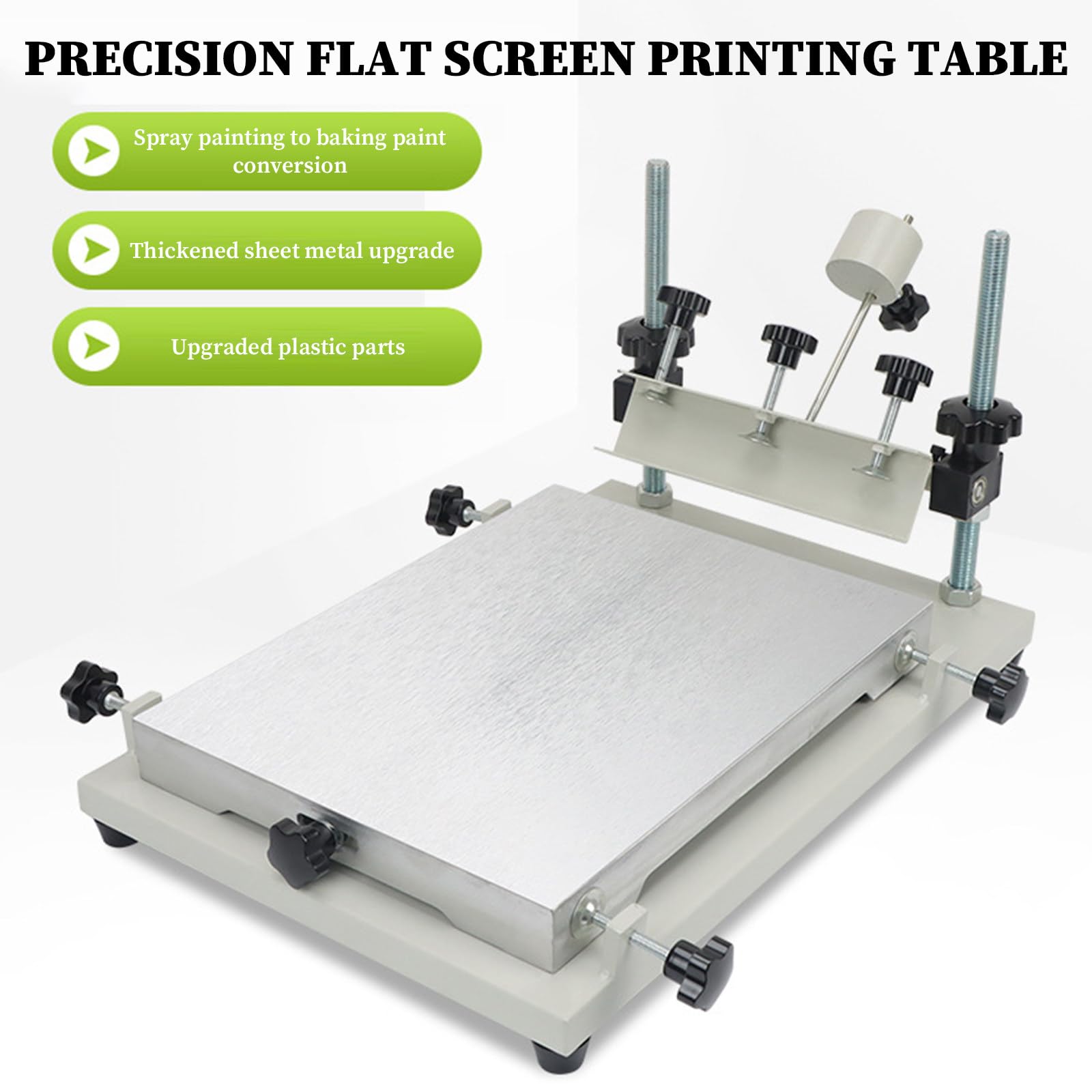 Siebdruckmaschine, Aluminium-Werkbank für T-Shirts, Mehrzweck-Schaber mit 20 cm Schaber für DIY-Projekte, einfache Einrichtung und Verwendung