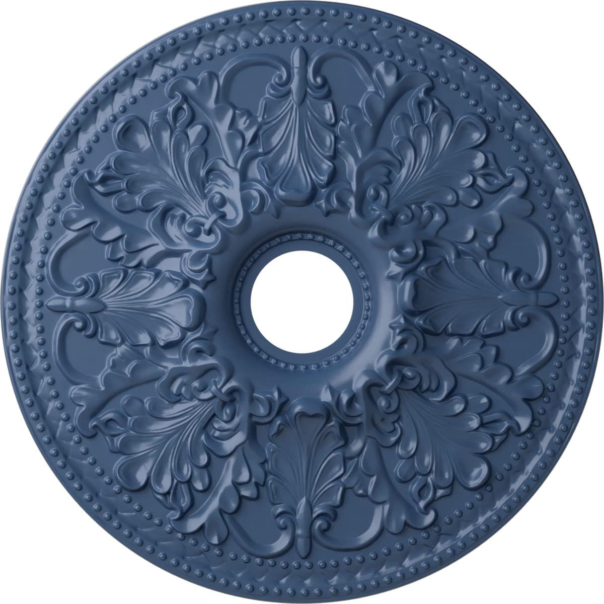 Ekena Millwork CM23ASAMF 23 7/8 OD x 4" ID x 2 1/8 P Ashley Ceiling Medallion (fits Canopies up to 4 3/4), Hand-Painted, Americana
