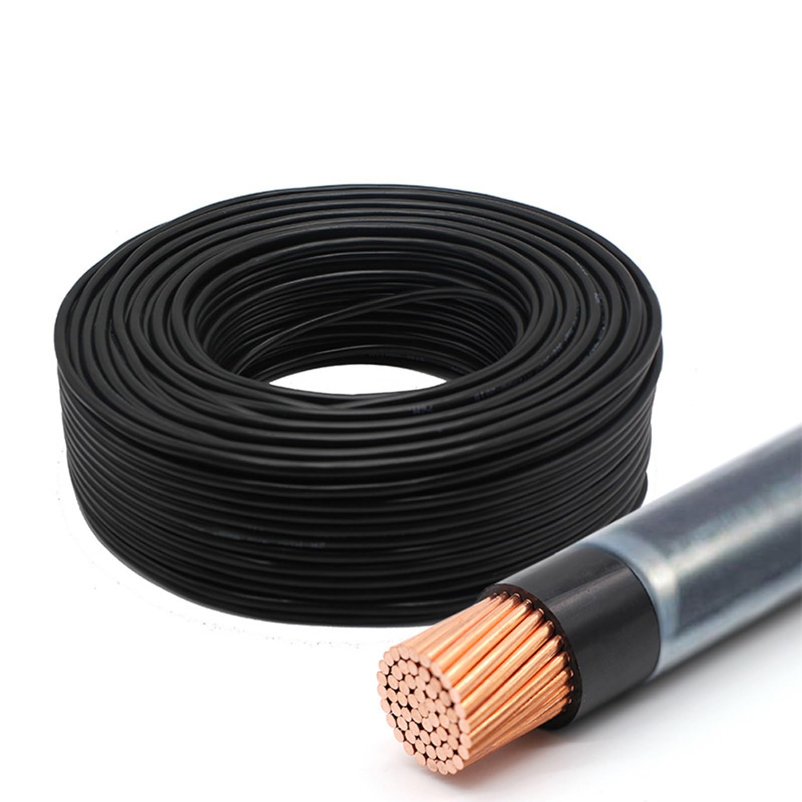 6-14 AWG Cable Eléctrico De Nylon, Homologado Por UL — Cobre Desnudo Trenzado, 600 V, -20 °C A 90 °C, Cable De Alimentación, Cable Flexible Para Edificios E Iluminación(10awg)