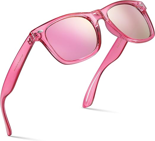 Retro Rewind Translucent Frame Colorful Neon 80s Mirrored Sunglasses for Men Women