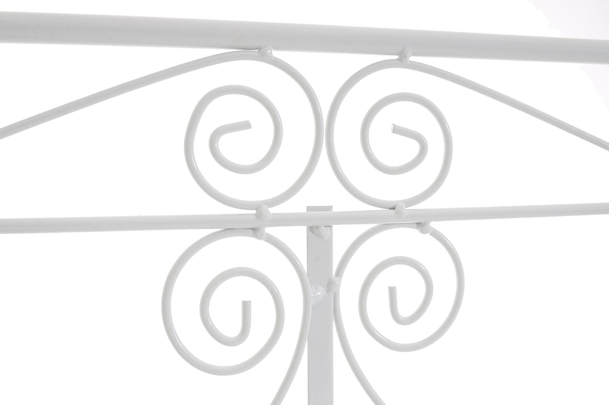 CLP Étagčre sur Pied Ciara I Étagčre métallique pour Plantes de Style campagnard I 5 étagčres Pliables, Couleur:Blanc
