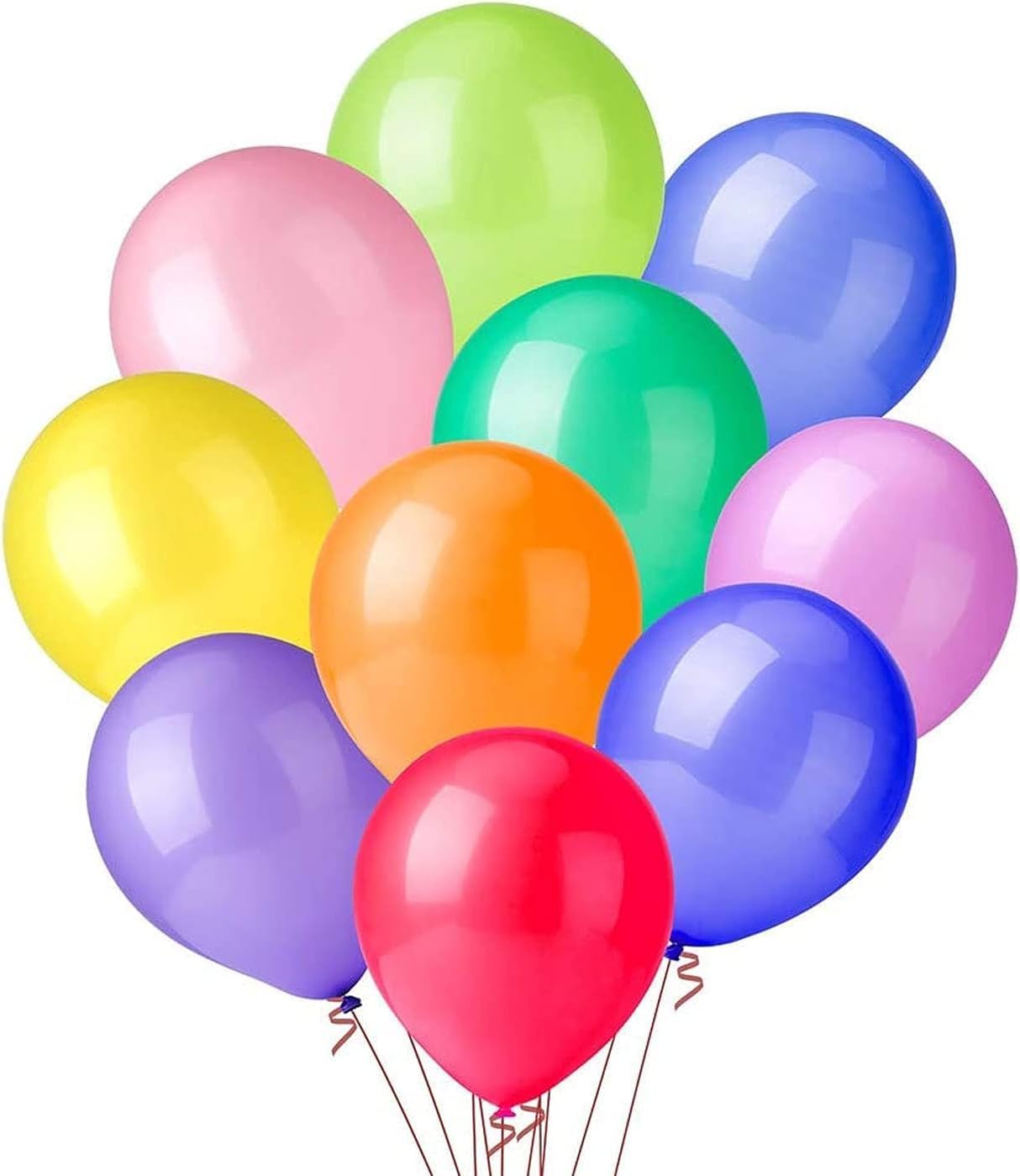 200 Bio-Luftballons Naturlatex – 24 Cm, Bunt, Biologisch Abbaubar, Made In Spain