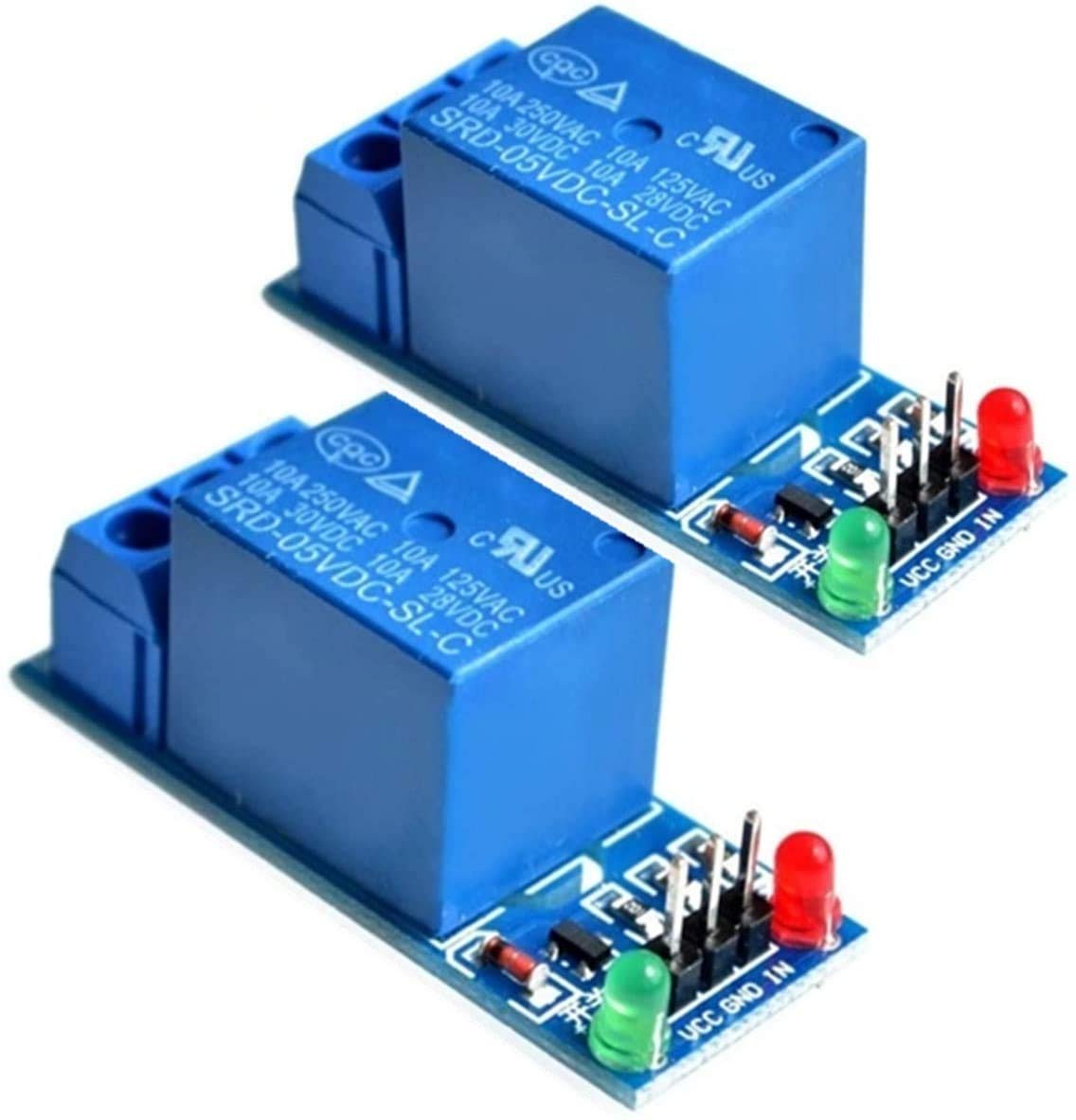 Scriptronics® 5V One Channel Relay Module Relay Switch with OPTO Isolation High Low Level Trigger Compatible with Arduino Raspberry pi ARM AVR (Pack of 2) (B08K7W7459) Amazon Price History, Amazon Price Tracker