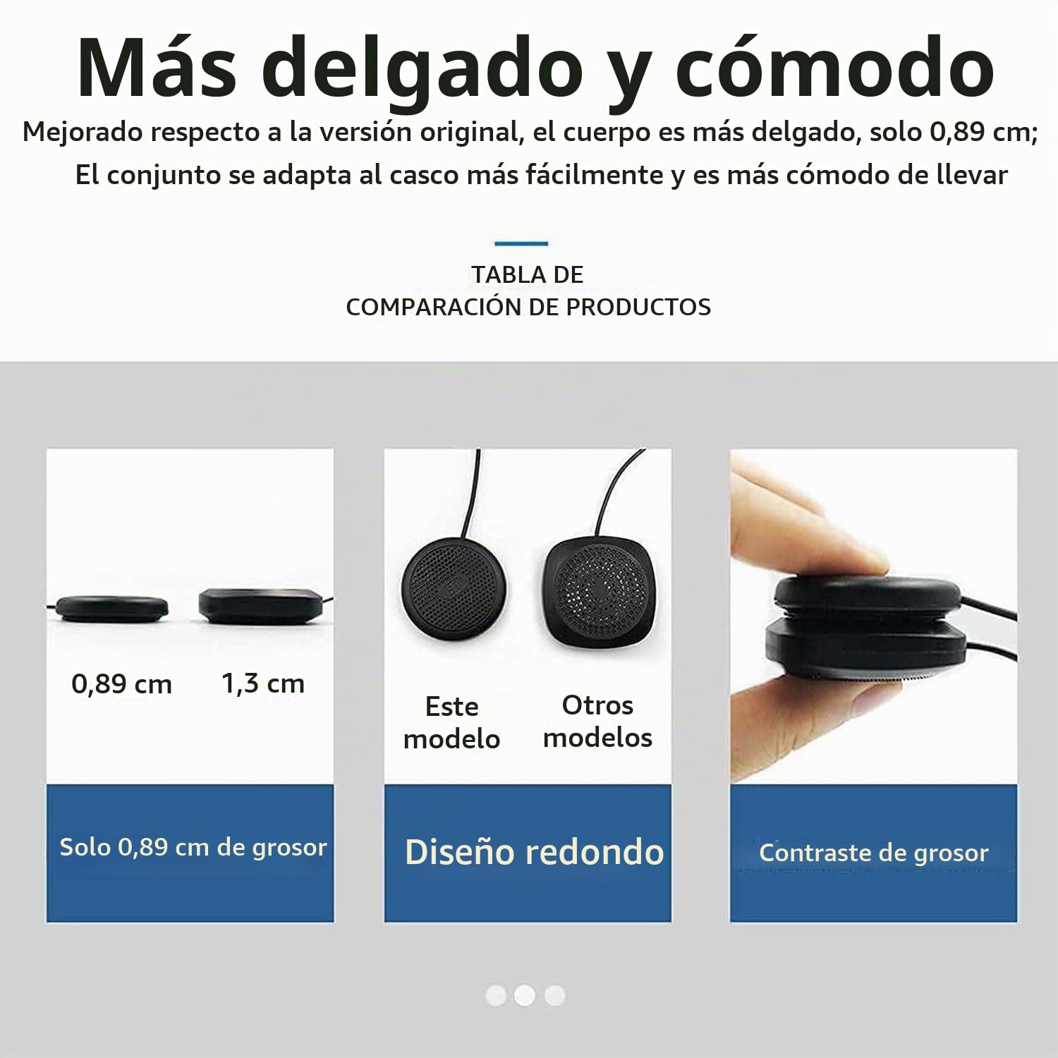 OBEST Auriculares Casco Moto Blutooth Inalámbrico