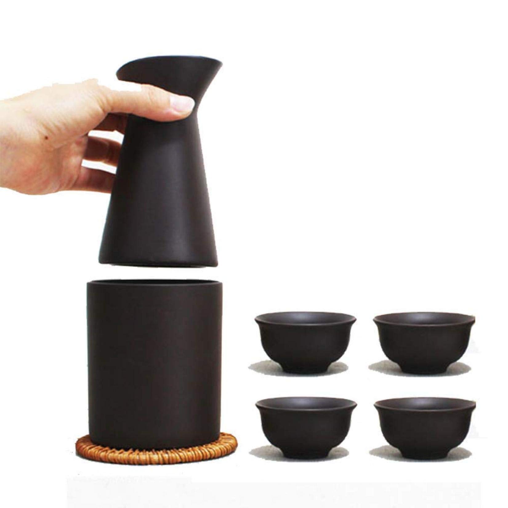 Juego de sake con olla calentadora para mantener tus bebidas a la temperatura ideal