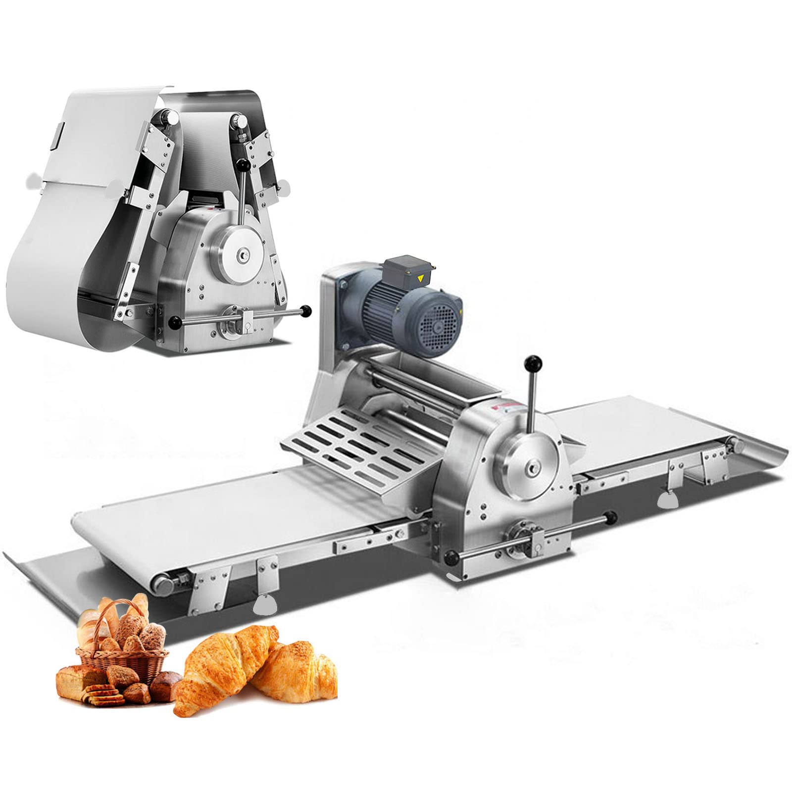 Buy INTSUPERMAI Dough Sheeter Pizza Dough Roller Sheeter Machine