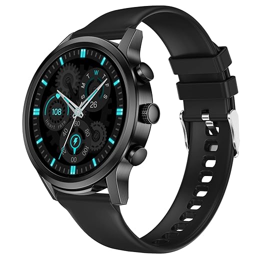Fire-Boltt Infinity 1.6″ Round Display Smart Watch, 400 * 400 Pixel High Resolution, Bluetooth Calling with Voice Assistance, 300 Sports Modes & Internal Storage of 4GB to Store 300+ Songs (Black) at Rs. 3999