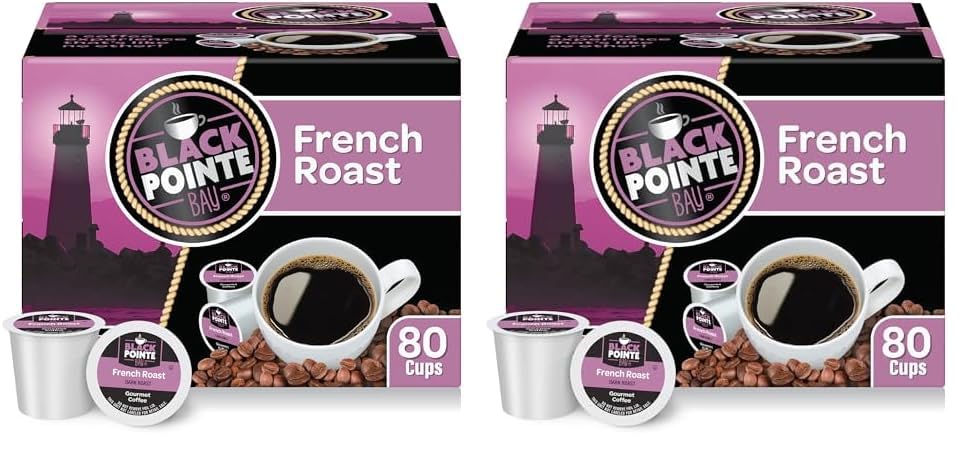 Papa Nicholas French Roast Dark Coffee K-Cups For Keurig - Box Of