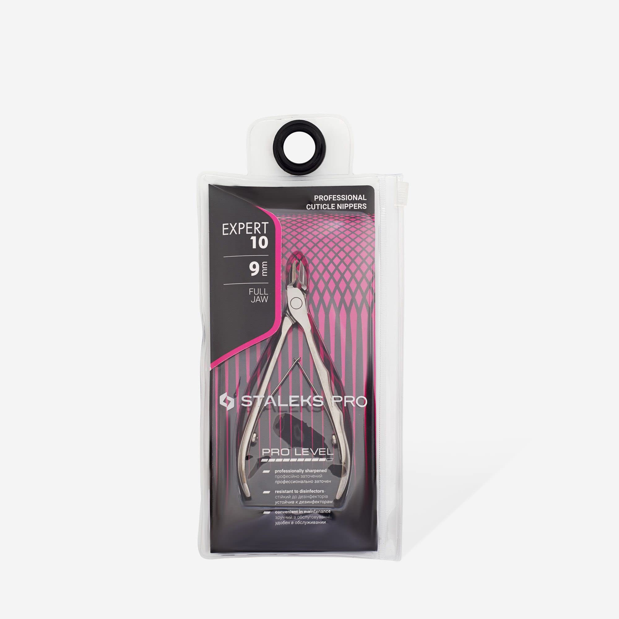 Staleks Pro Expert - 10 tronchesi professionali per cuticole, 9 mm, confezione da 1, modello NE-10-9
