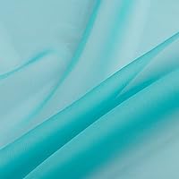 Vista 5 de Cortinas traslúcidas color azul lago para ventana de 72 pulgadas de largo, 2 paneles - Panel de bolsillo para barra de cortina básico