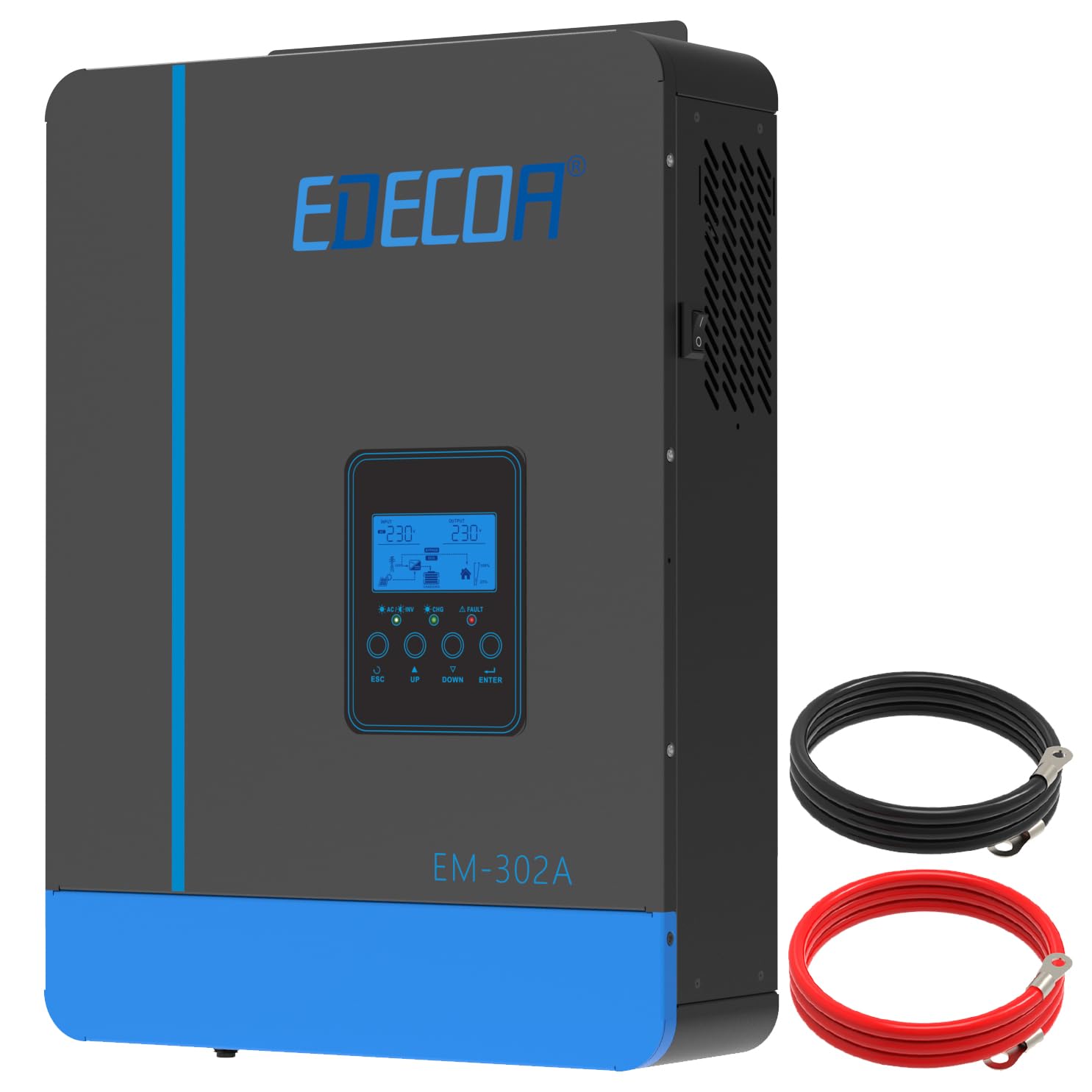 ONDULEUR SOLAIRE POWMR 3000W 24V sinus pur MPPT 80A chargeur + module
