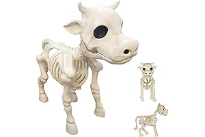 Halloween Cow Skeleton Decor, Spooky Seasonal Adornment