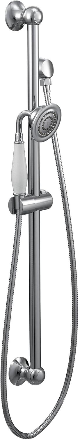Exclusive Discount 90% Price Moen S12107EP Weymouth Traditional Eco-Performance Handshower Handheld Shower with 30-Inch Slide Bar and 69-Inch Metal Hose, Chrome Flash Deals - 60% OFF Moen S12107EP Weymouth Traditional Eco-Performance Handshower Handheld Shower with 30-Inch Slide Bar and 69-Inch Metal Hose, Chrome