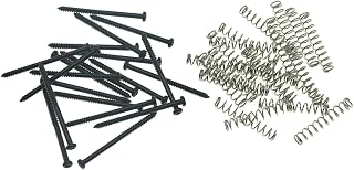 KAISH Bass Pickup Mounting Screws and Springs, 20-Pack (Black)