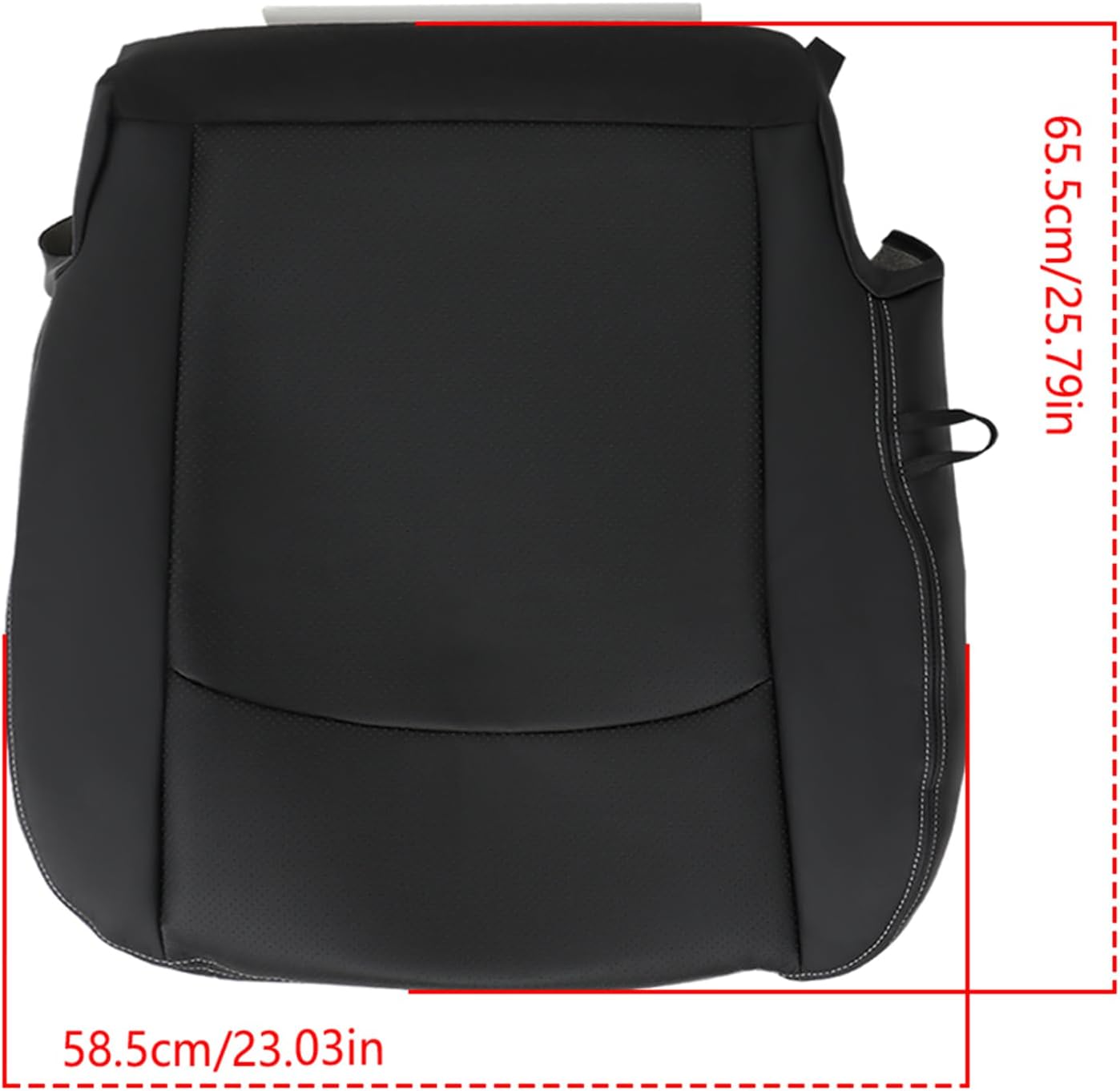 labwork Front Passenger Side Bottom Black Artificial Leather Seat Cover Replacement for R-am 1500 2500 3500 Truck 2013-2018