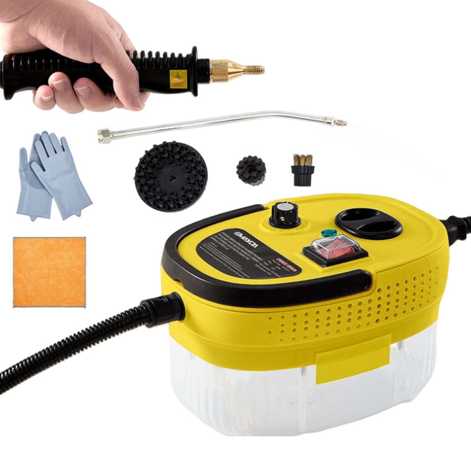 Eosnow Nettoyeur vapeur haute température 105 °C, appareil de nettoyage multifonctionnel pour climatiseur, voiture, cuisine, carrelage, sols Eosnow Nettoyeur vapeur haute température 105 °C, appareil de nettoyage multifonctionnel pour climatiseur, voiture, cuisine, carrelage, sols