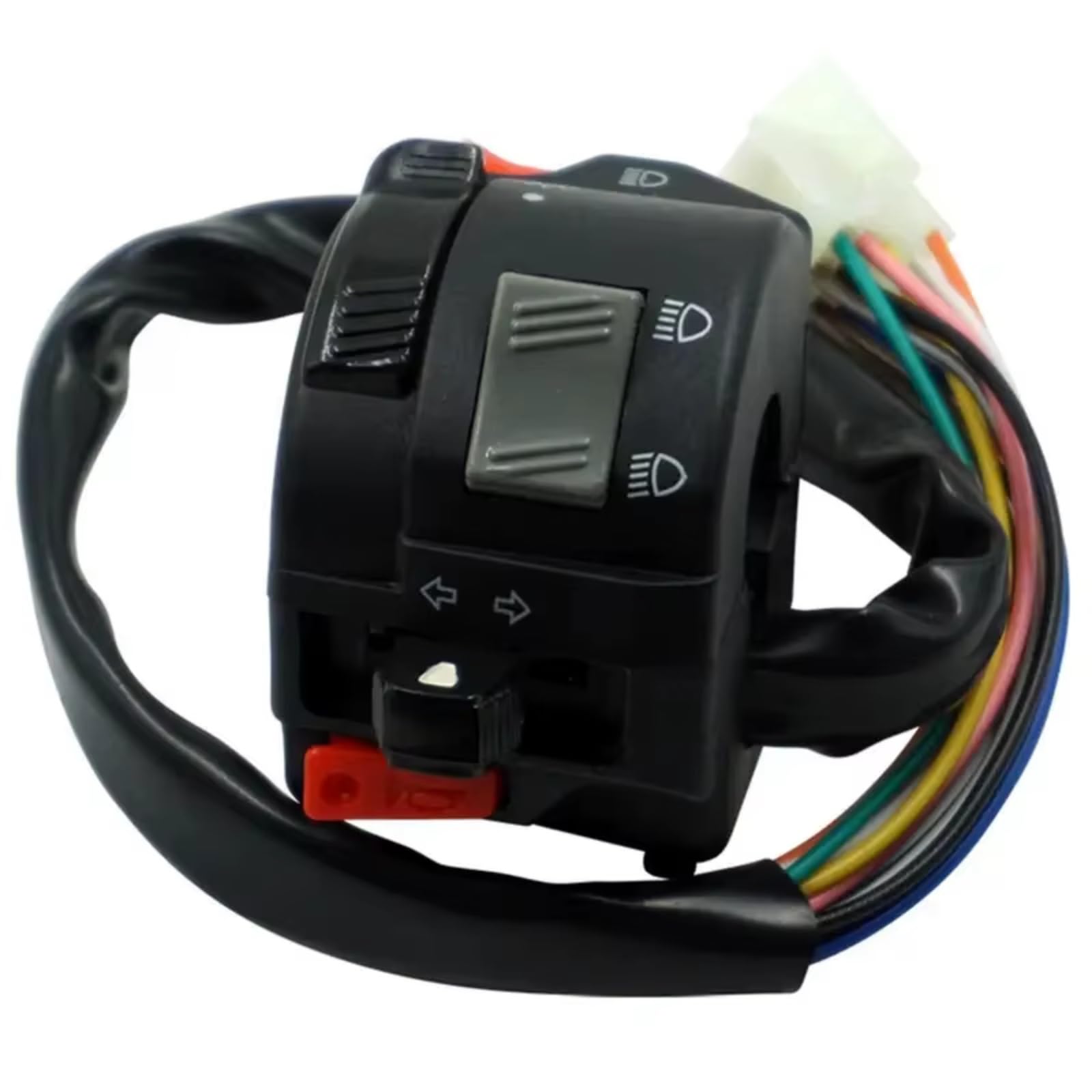 Controllo Manubrio Interruttore Moto Da 2,2cm Per Accessori Scooter Gruppo Interruttore Di Controllo Manubrio Sinistro Con Foro Universale Manubrio Kill Interruttore