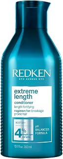 Redken Spülung für lange und starke Haare, Anti Haarbruch, Mit Biotin und Rizinusöl, Extreme Length Conditioner, 1 x 300 ml