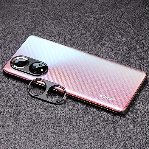 Ibywind Screen Protector for Honor 50 5G 6.57",[Pack of 2],[Camera Lens Protector(Metal Material)][Back Carbon Fiber Film Protector][In-Display Fingerprint Support][Bubble Free]
