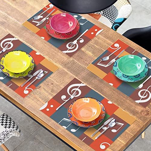 Set de table de cuisine rectangulaire 30x45 résistant lot 6 - 8