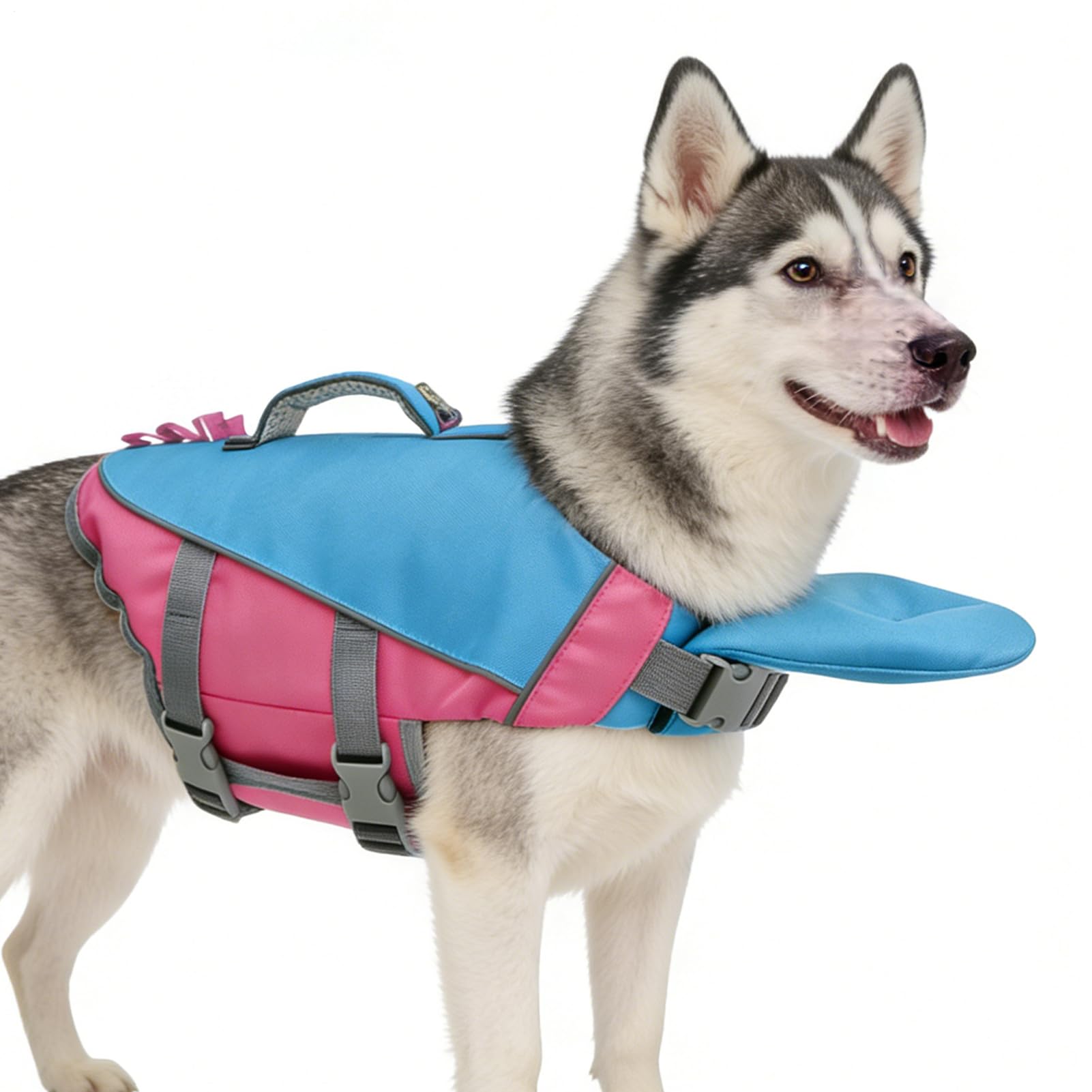 Gilet de Sauvetage pour Chien réglable détachable réfléchissant | Gilet de sauvetage pour chien pour la natation Pour petites, moyennes et grandes races, extérieur, piscine, plage, lac,