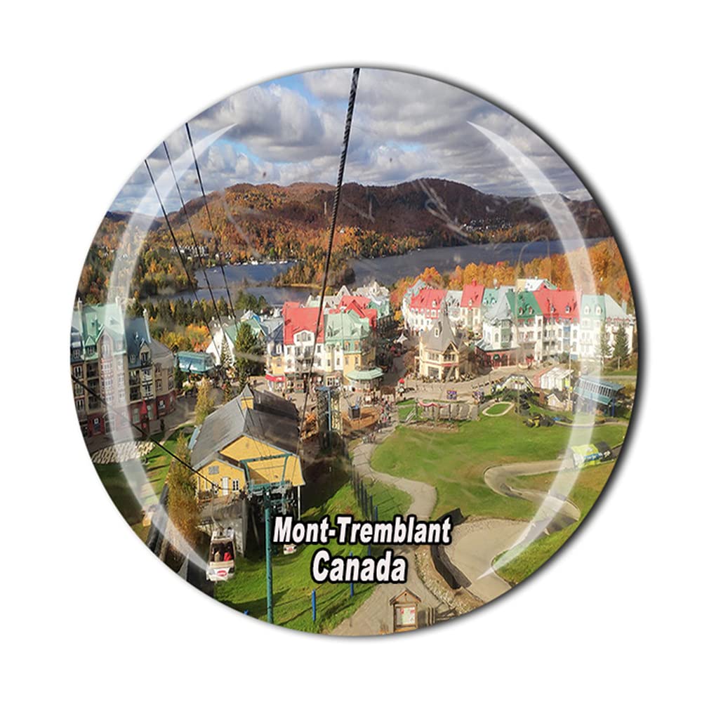 Timefly Canada Mont Tremblant Fridge Magnet Crystal Tourist Souvenir Gift Collection Refrigerator Magnetic Sticker