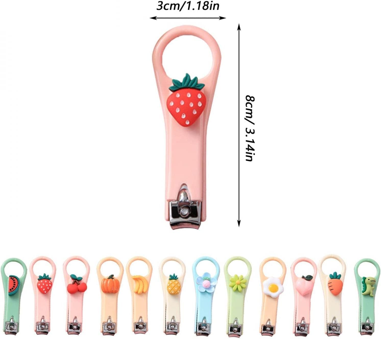 1Pc Nail Clippers Cute Mini Cartoon Nail Clippers Household Portable Nail Scissors Manicure Tools for Kids