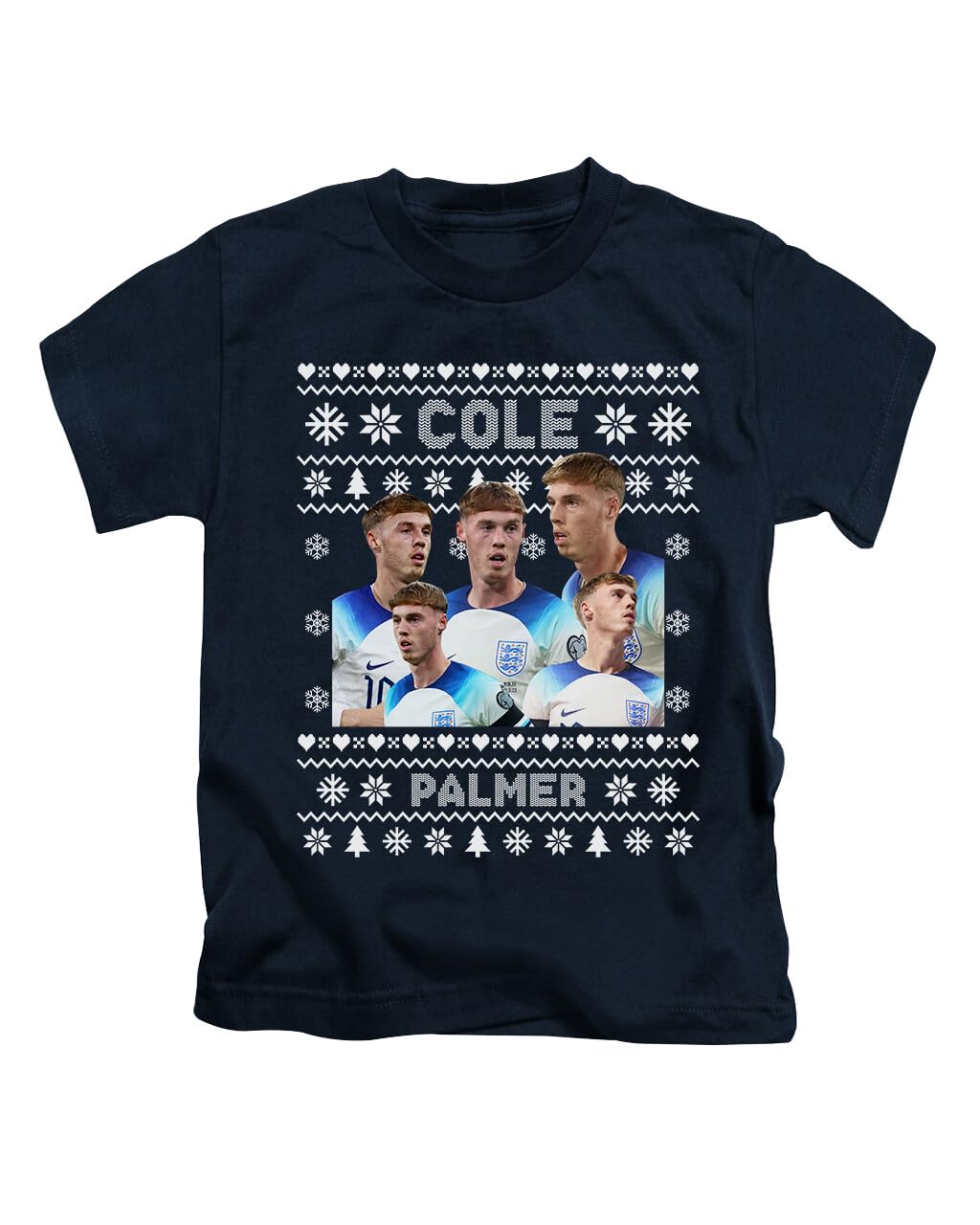 Christmas Cole Palmer Football Footy Xmas Tee T-Shirt Funny Unisex T Shirt Top Navy Blue