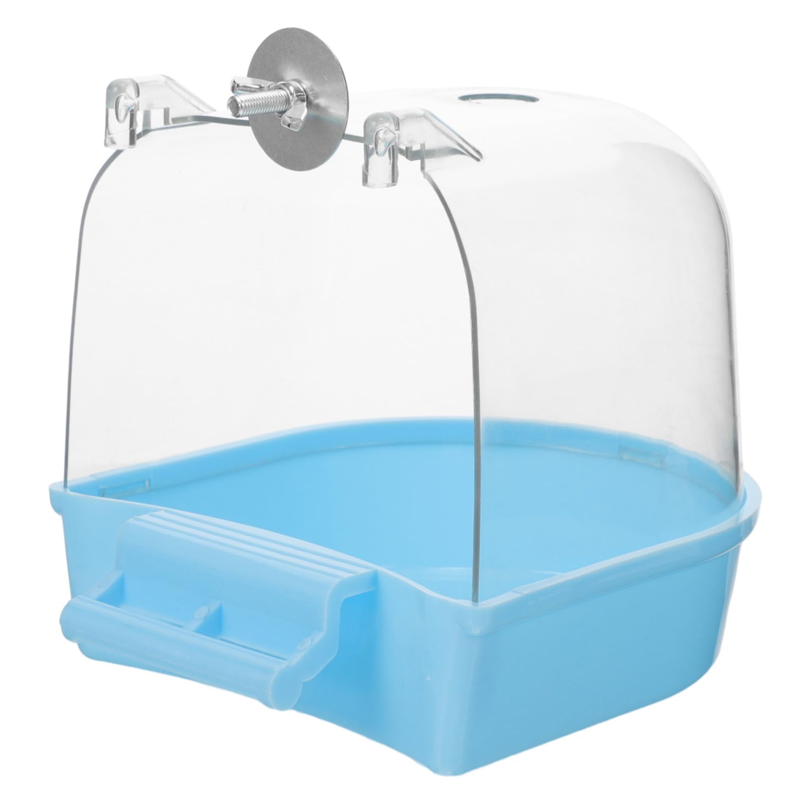 GRIRIW Parrot Bath Box Reusable Bird Bathtub for Caged Birds Easy to Clean Bird Bath Accessory for Parakeets and Pets Durable Design