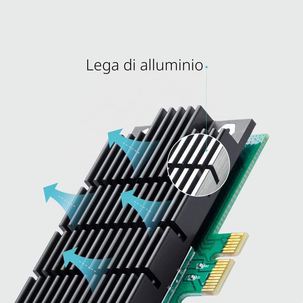 TP-Link Archer T4E Scheda Wi-Fi PCI Express Wi-Fi AC1200Mbps, Scheda Wifi pc Fisso, 867 Mbps sulla banda 5 GHz e 300 Mbps sulla banda 2,4 GHz, Supporta Windows 10/11, Beamforming, 2×2 MIMO