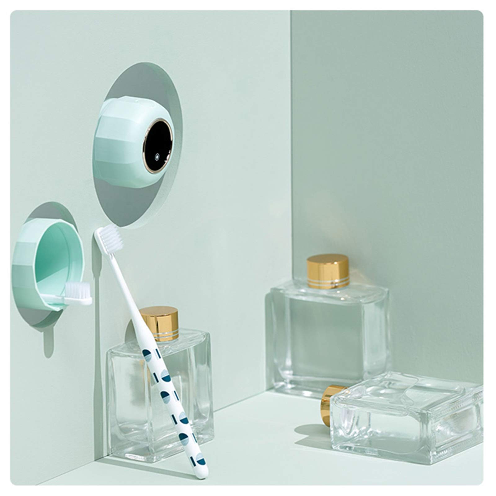 Vaso para Cepillo de Dientes Caja de Almacenamiento Taza Cepillo Dientes portátil Vaso plástico esterilización para Accesorios de Baño(Rosado)