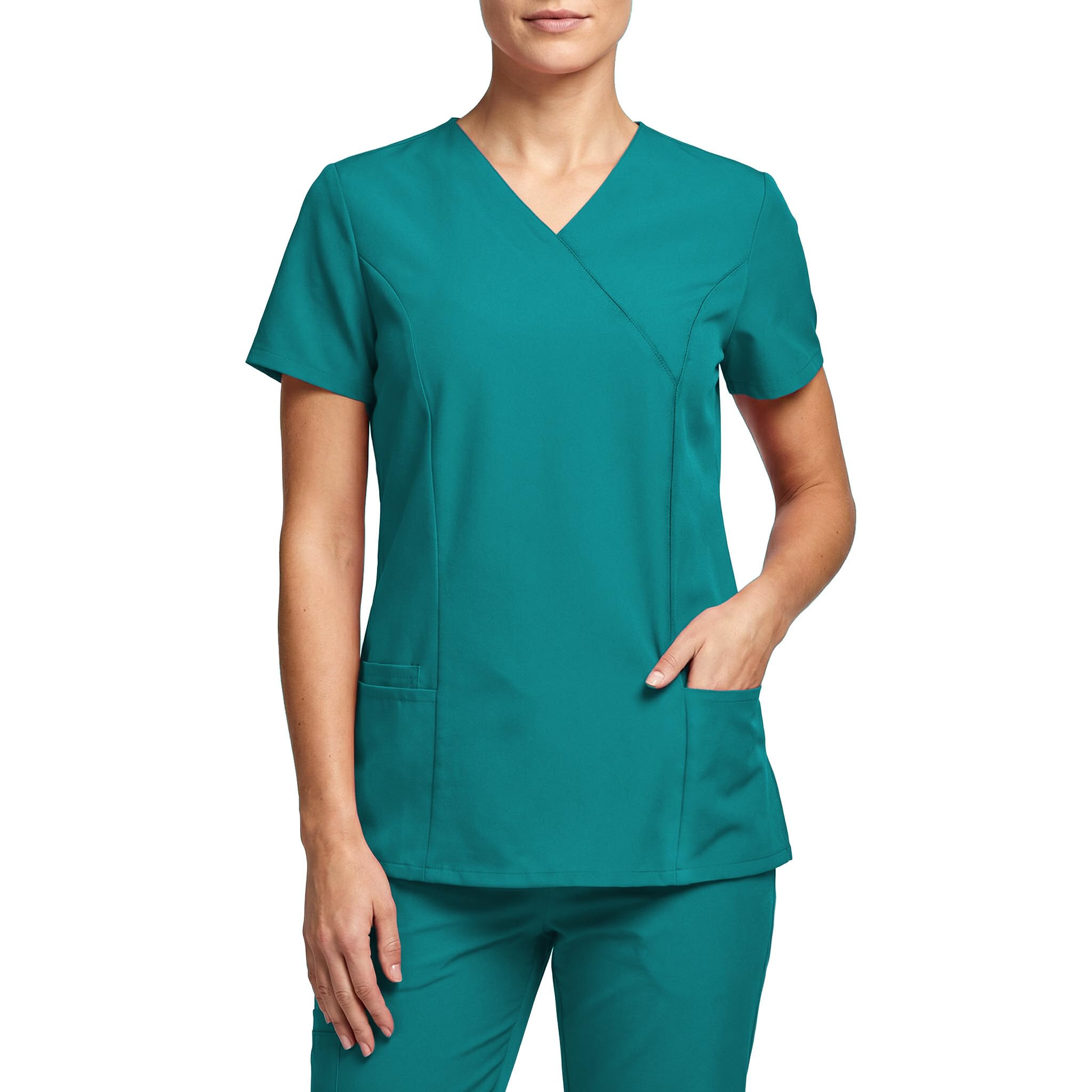 Nobby Divisa Sanitaria Donna Elasticizzati - Camice Medico Donna Stretch - Casacca Sanitaria Donna Spandex