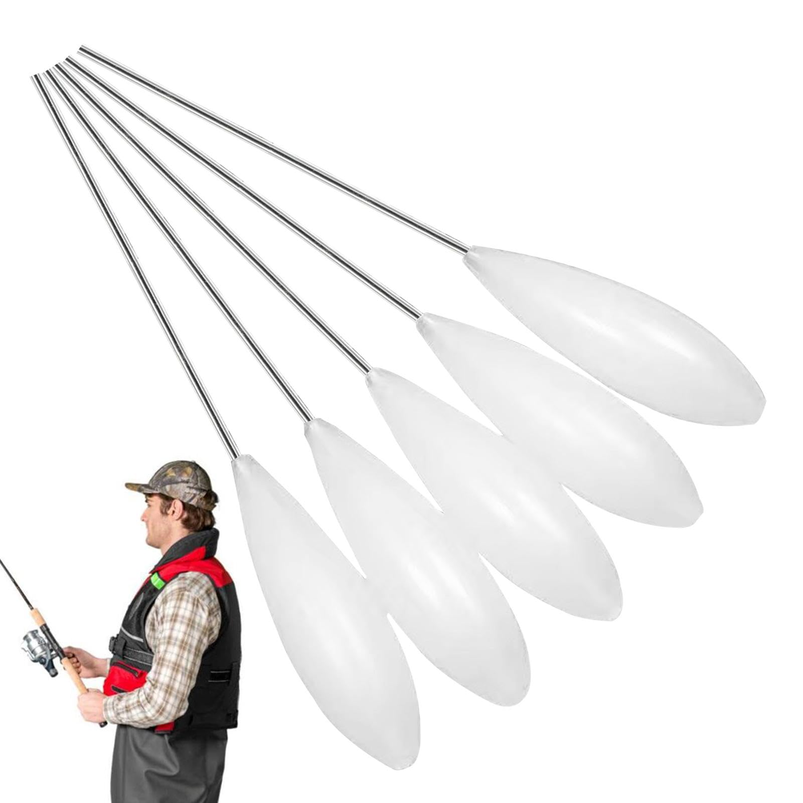10 Pcs Flotteurs à Chevilles Poisson-Chat Pêche Bobbers Mousse Gréement Flottant Crappie Truite