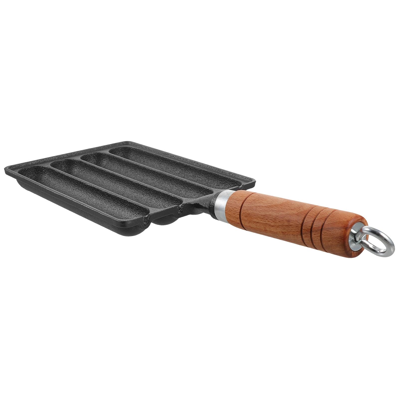 Moule à saucisses en fonte Uonlytech 4 compartiments antiadhésif cuisson vapeur - 8