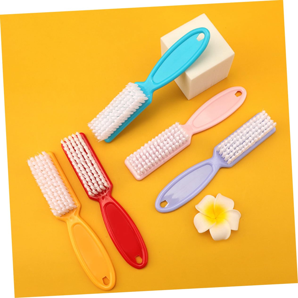 OUNONA 24 Piezas Cepillo de Uñas Mango y Agarre para Manicura Cepillos Limpiadores de Uñas de Suministros de Manicura