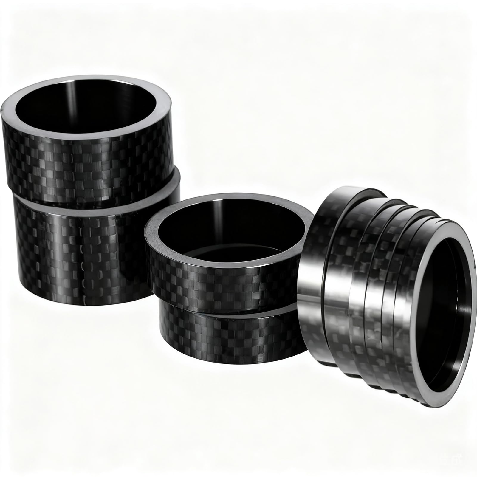 Sumind Bike Carbon Fiber Headset Spacer Bicycle 1-1/8 Inch 20 15 10 5 3 2 1 mm, 7 Size