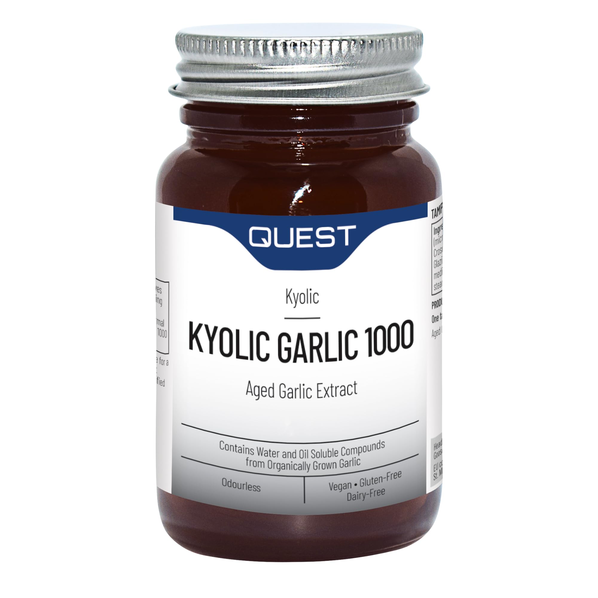 Quest Kyolic Garlic Tablets High Strength 1000mg Odourless Aged Garlic Extract