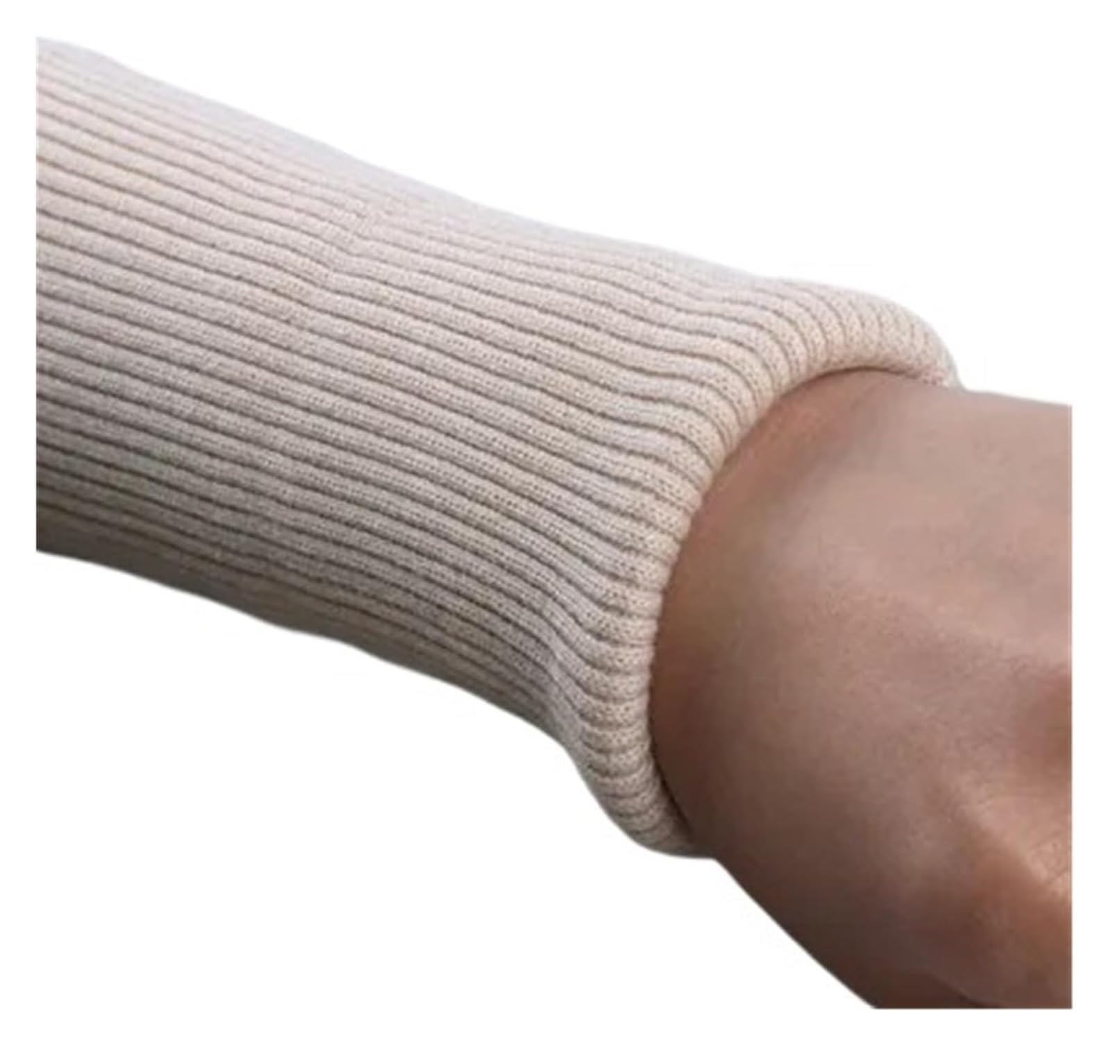 Knit Cuff, Elastic Ribbed Cuffs Multicolor(Apricot)