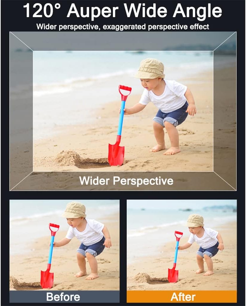 Mobile Phone Lens 4k 0.6X Wide Angle + 15x Macro for Smartphone No Distortion image 2