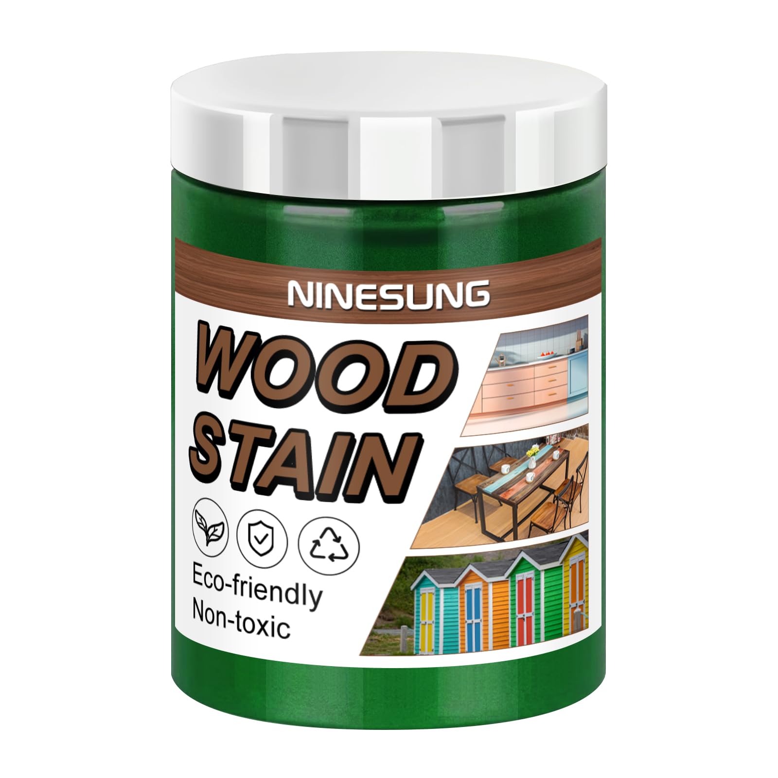 Green Wood Stain | Wood Dye Powder for Indoor and Outdoor | Furniture Dye | Fast Drying | Furniture Stain for Wood | Wood Pigment Powder | Wood Coloring Powder (Green, 4 Ounces)