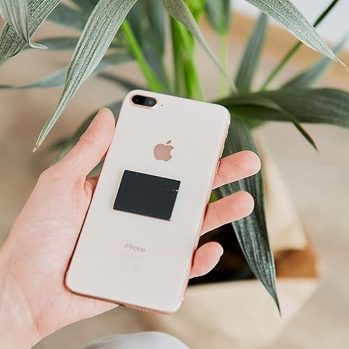 Miniatura 6 de Protector de placa adhesiva de piedra de shungita genuina de 1.181 x 1.575 in (1,18 x 1,57 pulgadas)  Placa de protección de cristal de shungite